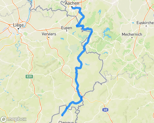 Vennbahn Radweg Aken D naar Troivierges L