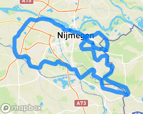 Polders en puisten in het Rijk van Nijmegen - 121.3 km
