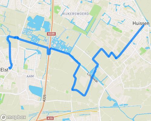 route 7 - Elst - Huissen (14,2 km)